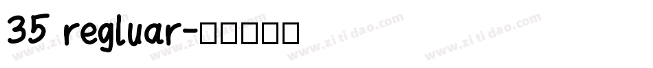 35 regluar字体转换